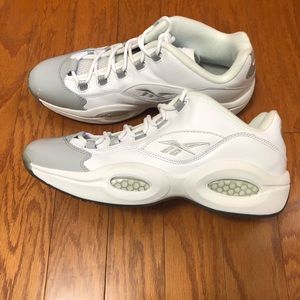 Reebok Gray and White Sneakers